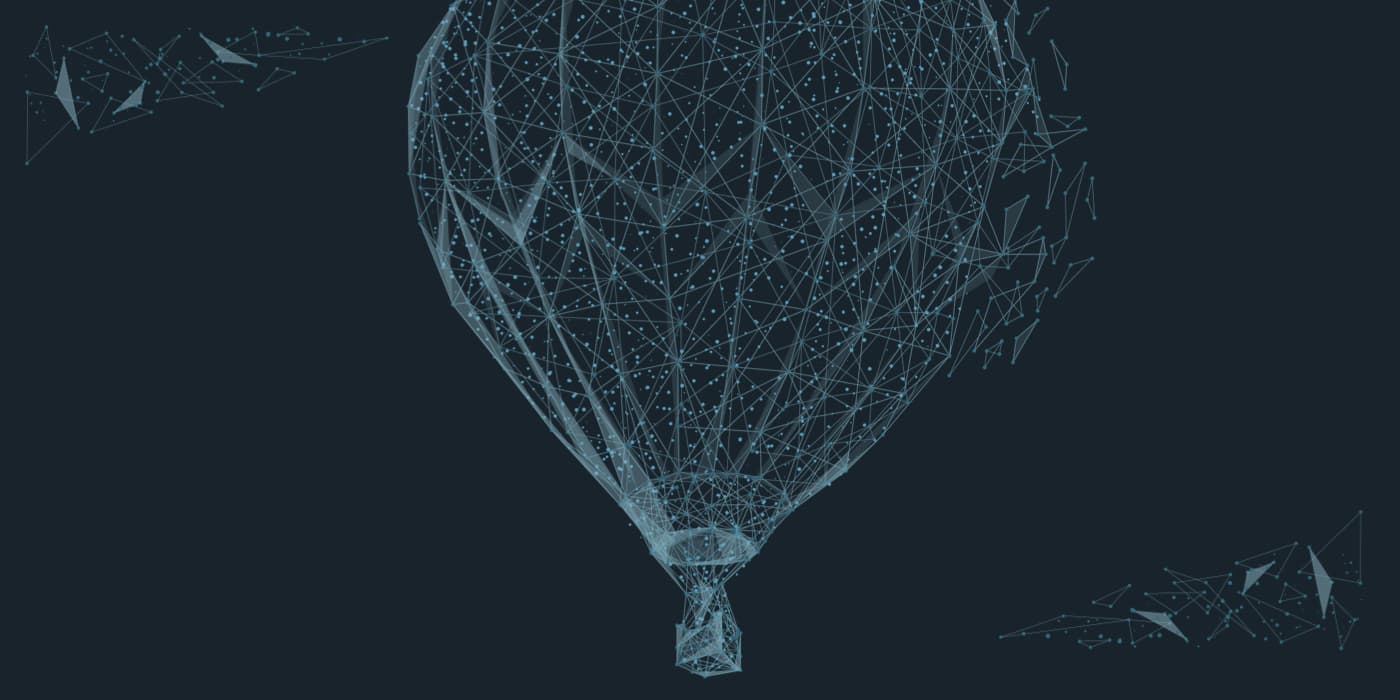 An illustration of a hot air balloon.